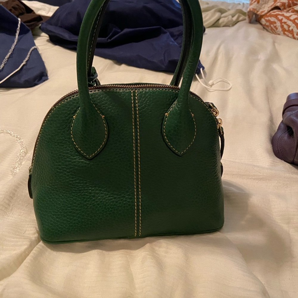 Green leather Dooney and Bourke handbag